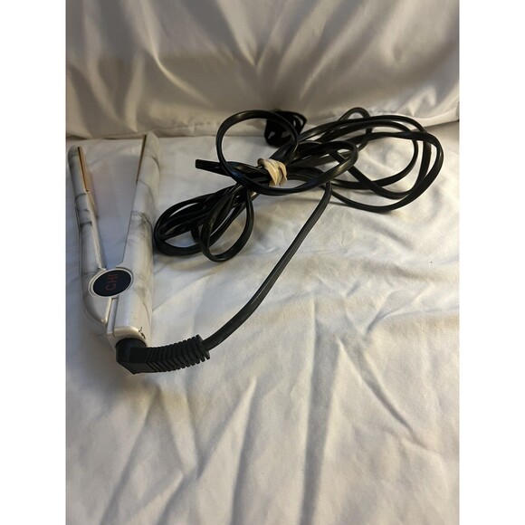 CHI "Mod Marble" 1" Ceramic Hairstyling Flat Iron White Model GF8192 - Tested - Picture 7 of 7